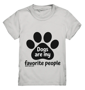 .dogs are my favorite people - heartfelt pet art - Kids Premium Shirt Bright Lights Arts