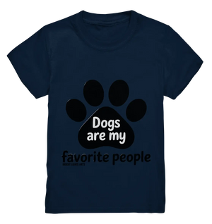 .dogs are my favorite people - heartfelt pet art - Kids Premium Shirt Bright Lights Arts