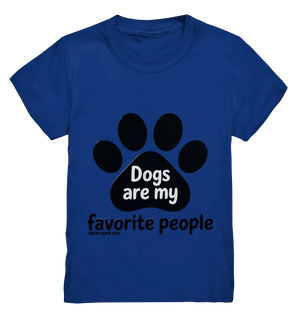 .dogs are my favorite people - heartfelt pet art - Kids Premium Shirt Bright Lights Arts