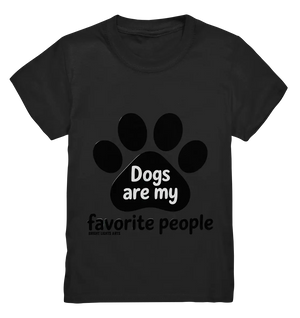 .dogs are my favorite people - heartfelt pet art - Kids Premium Shirt Bright Lights Arts