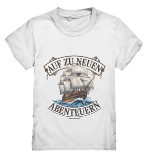 AUF ZU NEUEN ABENTEUERN – Inspirierendes Segelschiff-Design - Kids Premium Shirt Bright Lights Arts