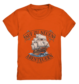 AUF ZU NEUEN ABENTEUERN – Inspirierendes Segelschiff-Design - Kids Premium Shirt Bright Lights Arts