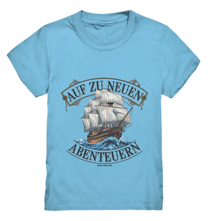 AUF ZU NEUEN ABENTEUERN – Inspirierendes Segelschiff-Design - Kids Premium Shirt Bright Lights Arts