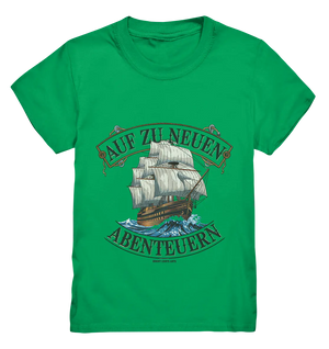 AUF ZU NEUEN ABENTEUERN – Inspirierendes Segelschiff-Design - Kids Premium Shirt Bright Lights Arts