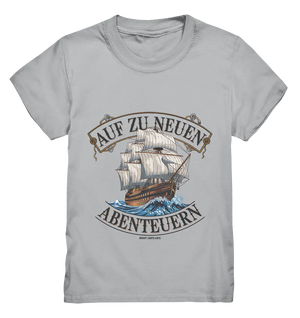 AUF ZU NEUEN ABENTEUERN – Inspirierendes Segelschiff-Design - Kids Premium Shirt Bright Lights Arts