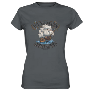 AUF ZU NEUEN ABENTEUERN – Inspirierendes Segelschiff-Design - Ladies Premium Shirt Bright Lights Arts