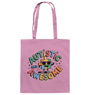 AUTISTIC AND AWESOME – Einzigartiges Puzzle-Design voller Optimismus - Baumwolltasche Bright Lights Arts