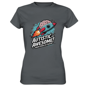 AUTISTIC AND AWESOME – Inspirierendes Raketen-Design voller Kreativität - Ladies Premium Shirt Bright Lights Arts