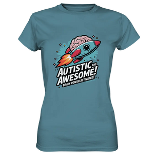 AUTISTIC AND AWESOME – Inspirierendes Raketen-Design voller Kreativität - Ladies Premium Shirt Bright Lights Arts