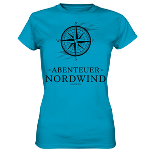 Abenteuer Nordwind – Kompass & Freiheit im Blick - Ladies Premium Shirt Bright Lights Arts