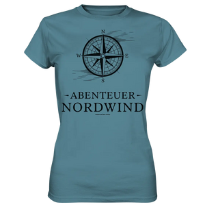 Abenteuer Nordwind – Kompass & Freiheit im Blick - Ladies Premium Shirt Bright Lights Arts