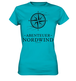 Abenteuer Nordwind – Kompass & Freiheit im Blick - Ladies Premium Shirt Bright Lights Arts