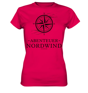 Abenteuer Nordwind – Kompass & Freiheit im Blick - Ladies Premium Shirt Bright Lights Arts