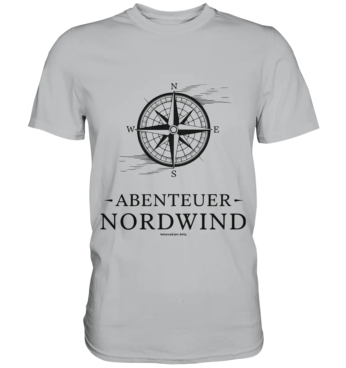 Abenteuer Nordwind – Kompass & Freiheit im Blick - Premium Shirt Bright Lights Arts
