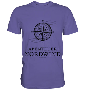 Abenteuer Nordwind – Kompass & Freiheit im Blick - Premium Shirt Bright Lights Arts