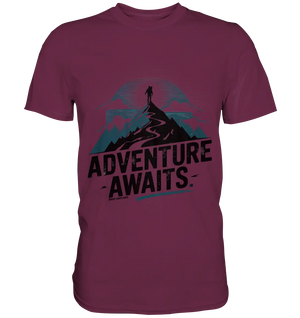 Adventure Awaits – Inspirierendes Design für Natur- und Abenteuerfans - Premium Shirt Bright Lights Arts