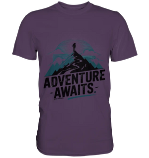Adventure Awaits – Inspirierendes Design für Natur- und Abenteuerfans - Premium Shirt Bright Lights Arts
