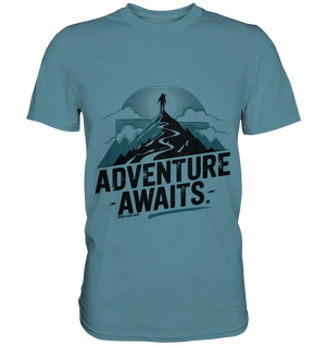 Adventure Awaits – Inspirierendes Design für Natur- und Abenteuerfans - Premium Shirt Bright Lights Arts
