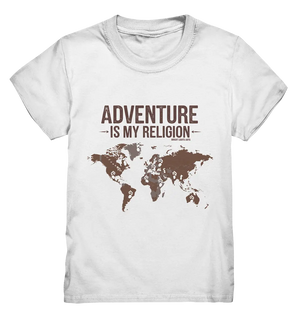 Adventure Is My Religion – Inspirierendes Weltkarten-Design für Reisende - Kids Premium Shirt Bright Lights Arts