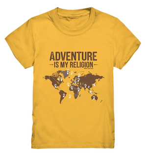 Adventure Is My Religion – Inspirierendes Weltkarten-Design für Reisende - Kids Premium Shirt Bright Lights Arts