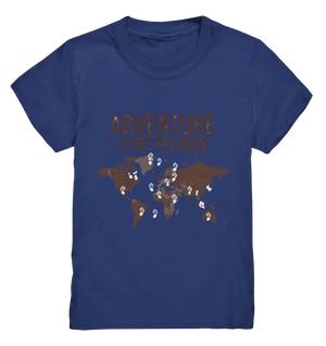 Adventure Is My Religion – Inspirierendes Weltkarten-Design für Reisende - Kids Premium Shirt Bright Lights Arts