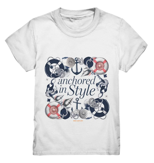 Anchored in Style – Elegantes Maritimes Design für Meerliebhaber - Kids Premium Shirt Bright Lights Arts