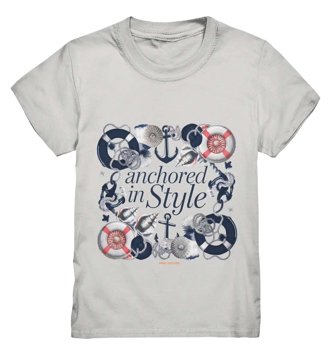 Anchored in Style – Elegantes Maritimes Design für Meerliebhaber - Kids Premium Shirt Bright Lights Arts