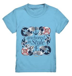 Anchored in Style – Elegantes Maritimes Design für Meerliebhaber - Kids Premium Shirt Bright Lights Arts
