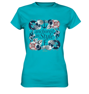Anchored in Style – Elegantes Maritimes Design für Meerliebhaber - Ladies Premium Shirt Bright Lights Arts