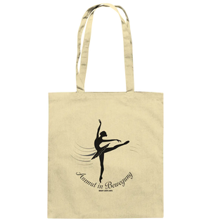 Anmut in Bewegung – Inspirierendes Ballettdesign voller Eleganz - Baumwolltasche Bright Lights Arts