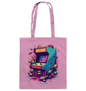 Arcade Action – Farbige Hommage an die Welt der Spielhallen - Baumwolltasche Bright Lights Arts