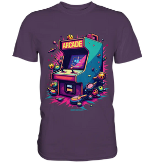 Arcade Action – Farbige Hommage an die Welt der Spielhallen - Premium Shirt Bright Lights Arts