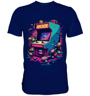 Arcade Action – Farbige Hommage an die Welt der Spielhallen - Premium Shirt Bright Lights Arts