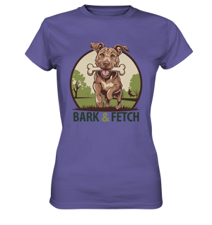 BARK & FETCH – Lebendiges Hunde-Design voller Energie - Ladies Premium Shirt Bright Lights Arts