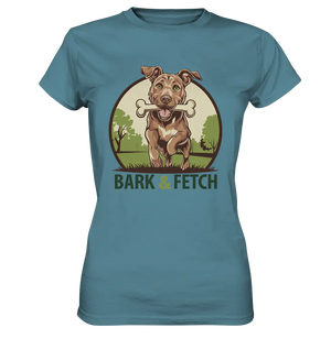 BARK & FETCH – Lebendiges Hunde-Design voller Energie - Ladies Premium Shirt Bright Lights Arts