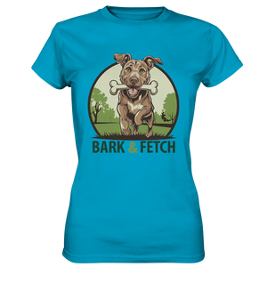 BARK & FETCH – Lebendiges Hunde-Design voller Energie - Ladies Premium Shirt Bright Lights Arts