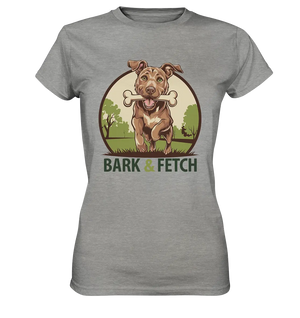 BARK & FETCH – Lebendiges Hunde-Design voller Energie - Ladies Premium Shirt Bright Lights Arts