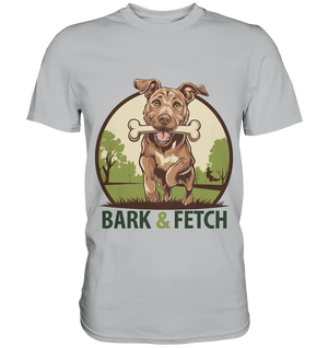 BARK & FETCH – Lebendiges Hunde-Design voller Energie - Premium Shirt Bright Lights Arts