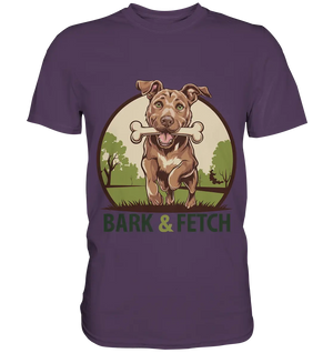 BARK & FETCH – Lebendiges Hunde-Design voller Energie - Premium Shirt Bright Lights Arts