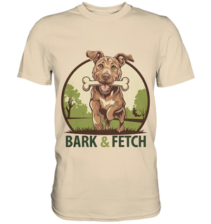 BARK & FETCH – Lebendiges Hunde-Design voller Energie - Premium Shirt Bright Lights Arts