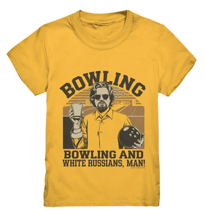 Bowling and white Russians, Man! - Kids Premium Shirt Bright Lights Arts