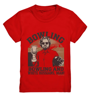 Bowling and white Russians, Man! - Kids Premium Shirt Bright Lights Arts