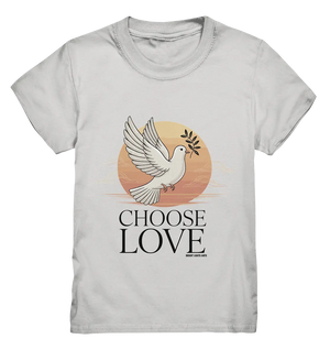 CHOOSE LOVE – Friedvolle Tauben-Illustration für Harmonie - Kids Premium Shirt Bright Lights Arts