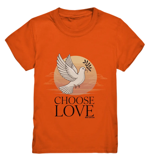 CHOOSE LOVE – Friedvolle Tauben-Illustration für Harmonie - Kids Premium Shirt Bright Lights Arts