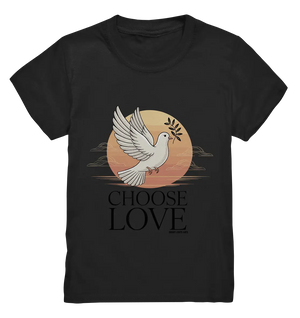 CHOOSE LOVE – Friedvolle Tauben-Illustration für Harmonie - Kids Premium Shirt Bright Lights Arts