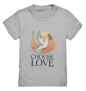 CHOOSE LOVE – Friedvolle Tauben-Illustration für Harmonie - Kids Premium Shirt Bright Lights Arts