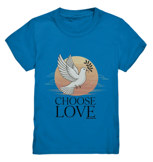 CHOOSE LOVE – Friedvolle Tauben-Illustration für Harmonie - Kids Premium Shirt Bright Lights Arts
