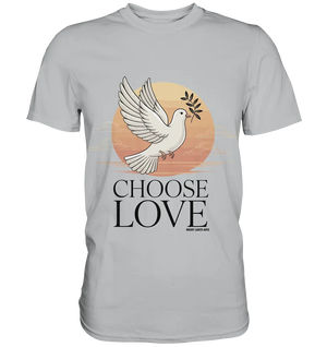 CHOOSE LOVE – Friedvolle Tauben-Illustration für Harmonie - Premium Shirt Bright Lights Arts
