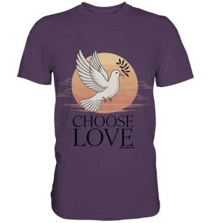 CHOOSE LOVE – Friedvolle Tauben-Illustration für Harmonie - Premium Shirt Bright Lights Arts