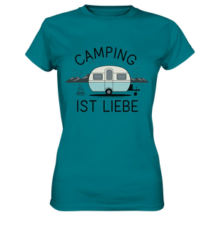 Camping ist Liebe – Charmantes Design für Naturfreunde - Ladies Premium Shirt Bright Lights Arts